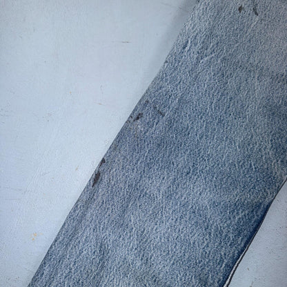 Levis 501 Vintage 90s USA XX Straight Leg Jeans Blue Light Wash 29x32 Act 28x28