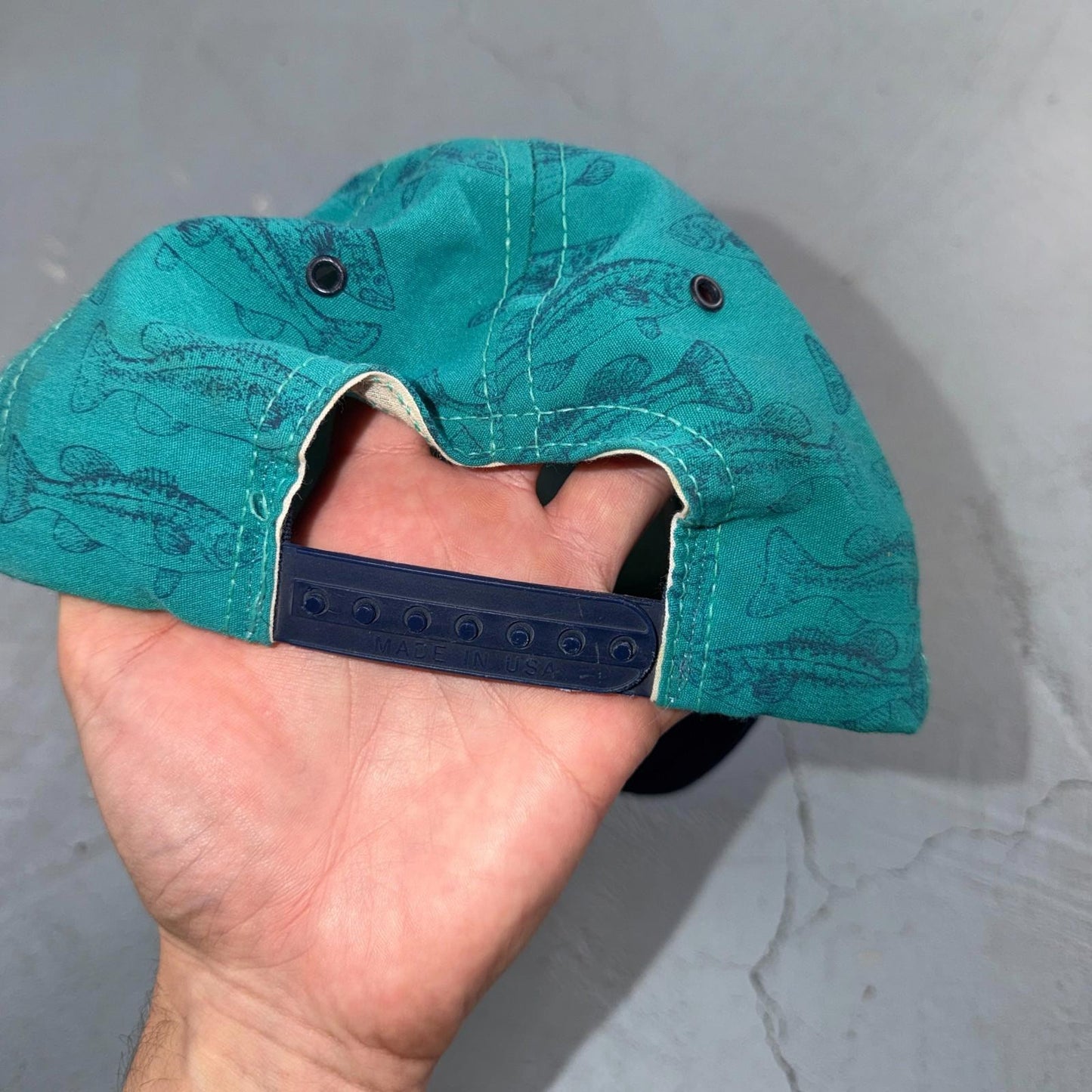 Bass Fishing VTG Hat Baseball Cap Snapback Oregon Outdoors Hunting Hunt Fish USA