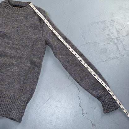 Eddie Bauer VTG Wool Sweater Women's Medium Blue Knit Round Neck Pullover