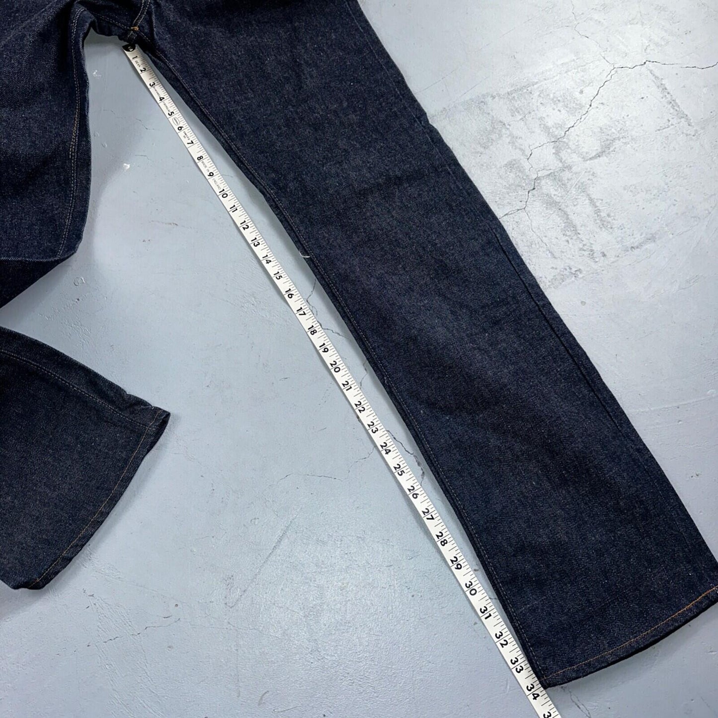 Levis 501 VTG 70s SS Deadstock Redline Selvedge Jeans XX 1966 29x36 Rare Dark DS