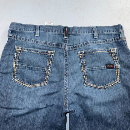 Ariat M4 FR Jeans Mens Blue Flame Resistant Cat 2 Relaxed Boot Cut 42x30 Denim