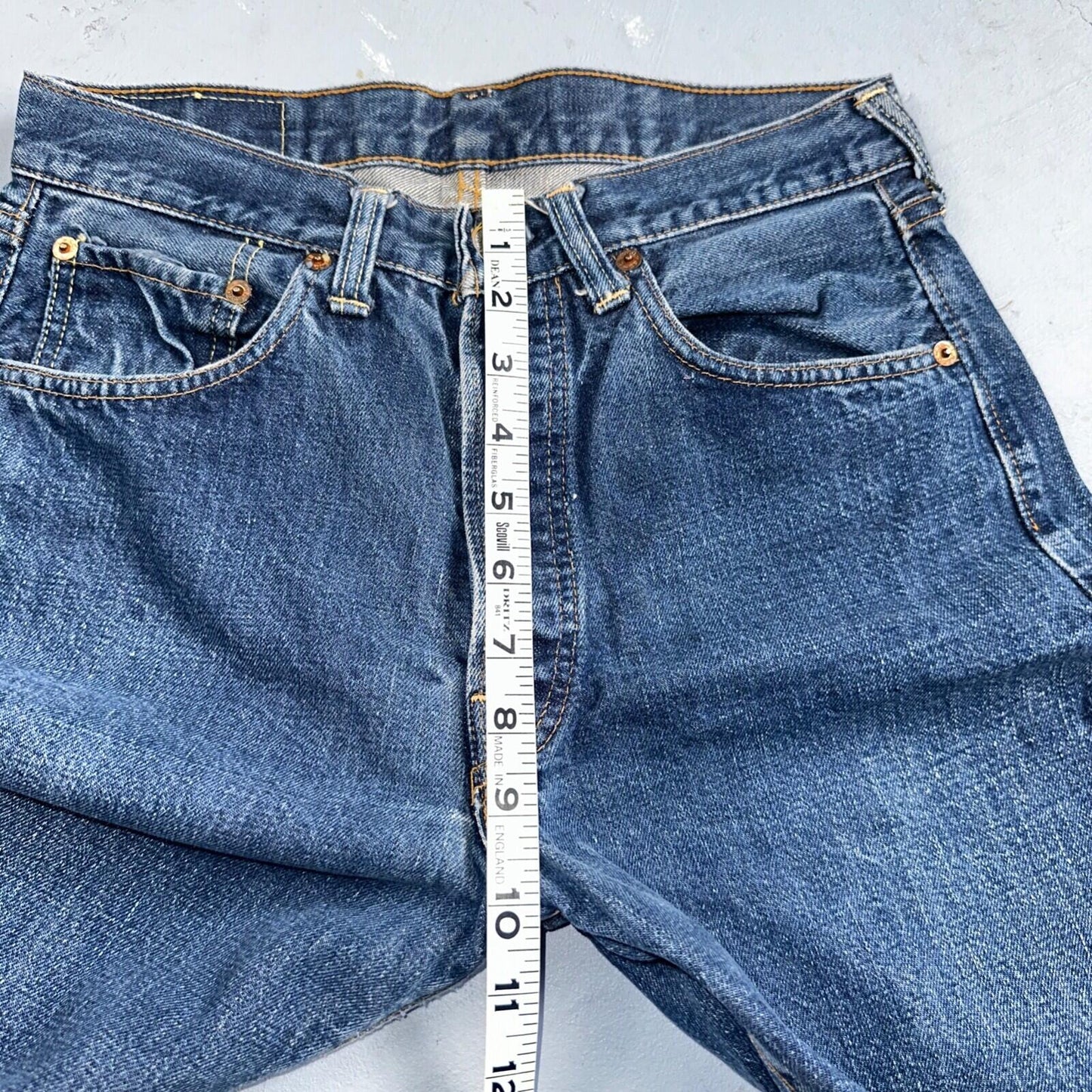 Levis 501 Big E Vintage 60s Redline Selvedge USA XX 1960s Jeans SKINNY Act 27X26