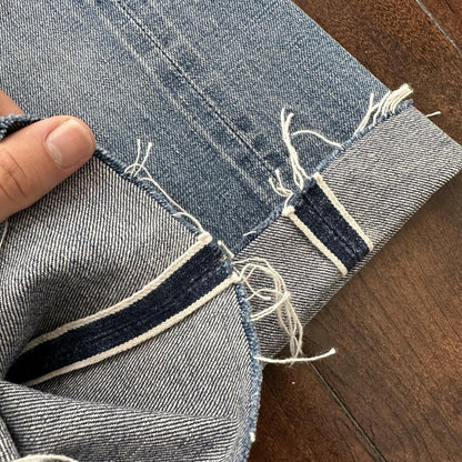 Levis 501 XX Big E True Vintage 60s Redline Denim Capri Jeans 1960s 25x24 Chop