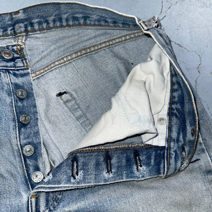 Levis 501 Vintage 80s Redline Selvedge USA XX Jeans Med Wash 32x36 Act 30x31