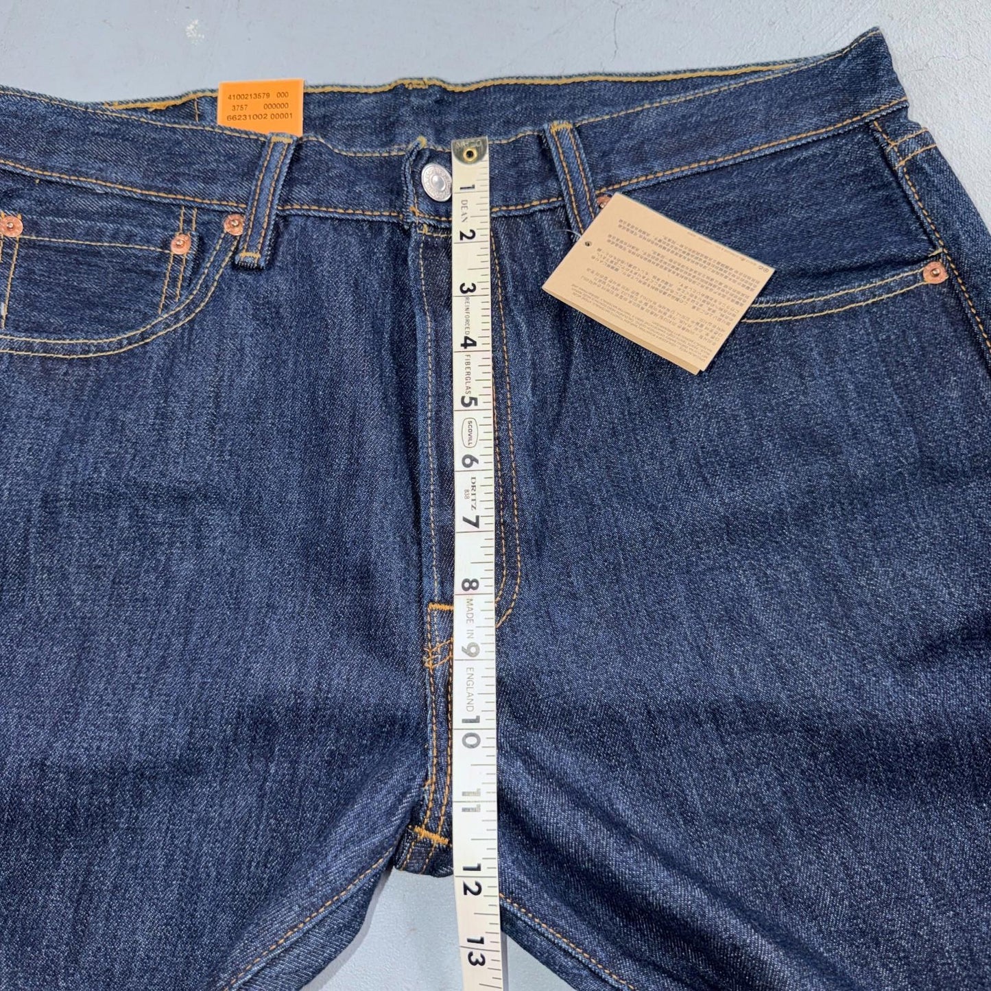 Levis 501 Vintage Y2K Deadstock XX Straight Leg Jeans Black Dark Wash 33x32