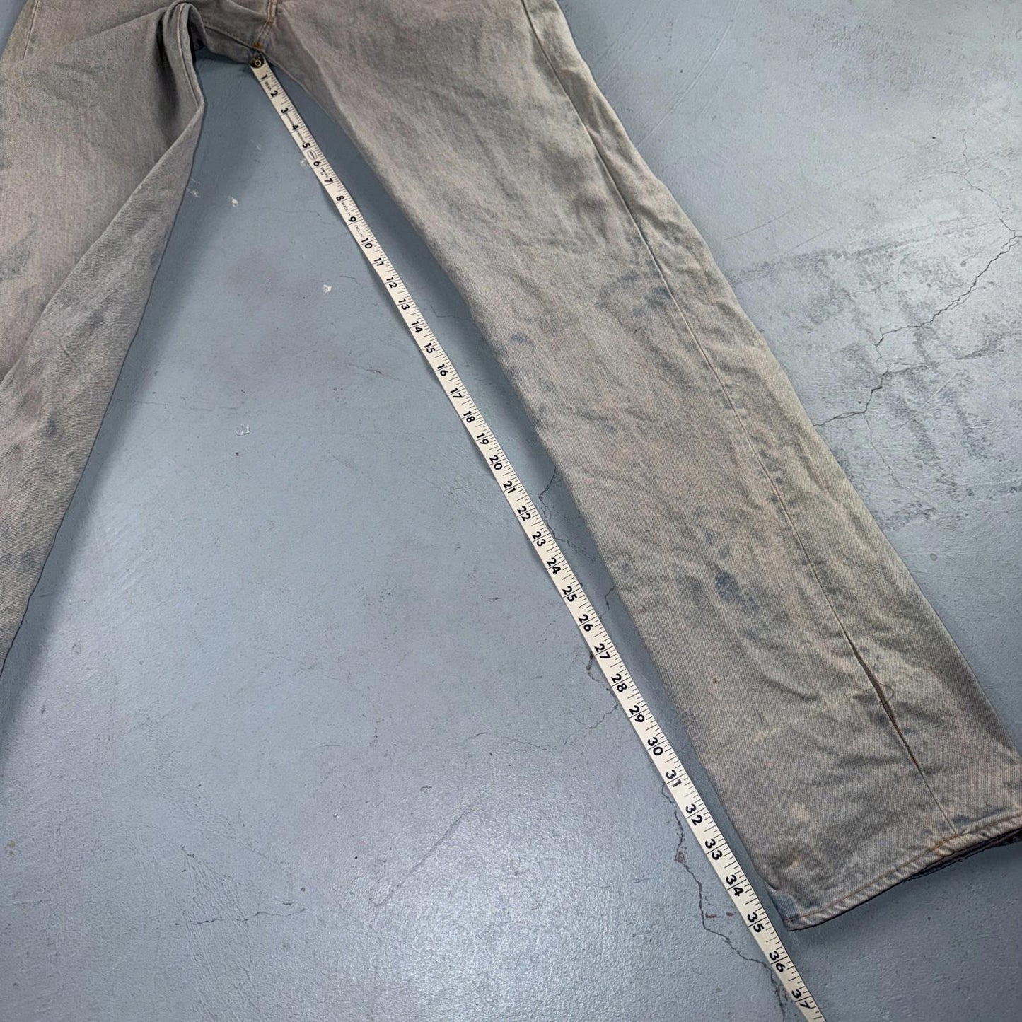 Levis 501 Vintage 80s Redline Selvedge USA XX Jeans Bleach Wash 32x40 Act 30x35