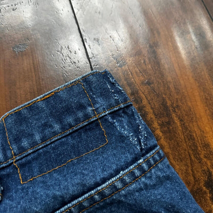 Vintage 80s Levis 646 Boot Flare Orange Tab 36x36 USA Blue Jeans 501 Act 33x34