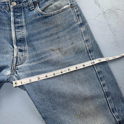 Levis 501 Vintage 70s SS Redline Selvedge USA Jeans Light Wash 36x34 Act 34x30