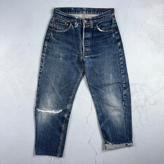 Levis 501 Big E Vintage 60s Redline Selvedge USA XX 1960s Jeans Skinny Act 26x23
