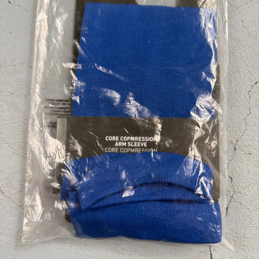 Adidas Football Basketball Blue Aeroready Core Compression Arm Sleeve L-XL
