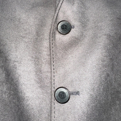 VTG Mens Suit 38 Jacket Sport Coat Rockabilly 60s 70s Suede Gray Disco The Knack