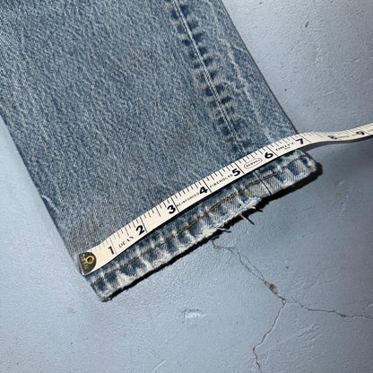 Levis 501 Vintage 90s USA XX Straight Leg Jeans Blue Light Wash 29x32 Act 28x28
