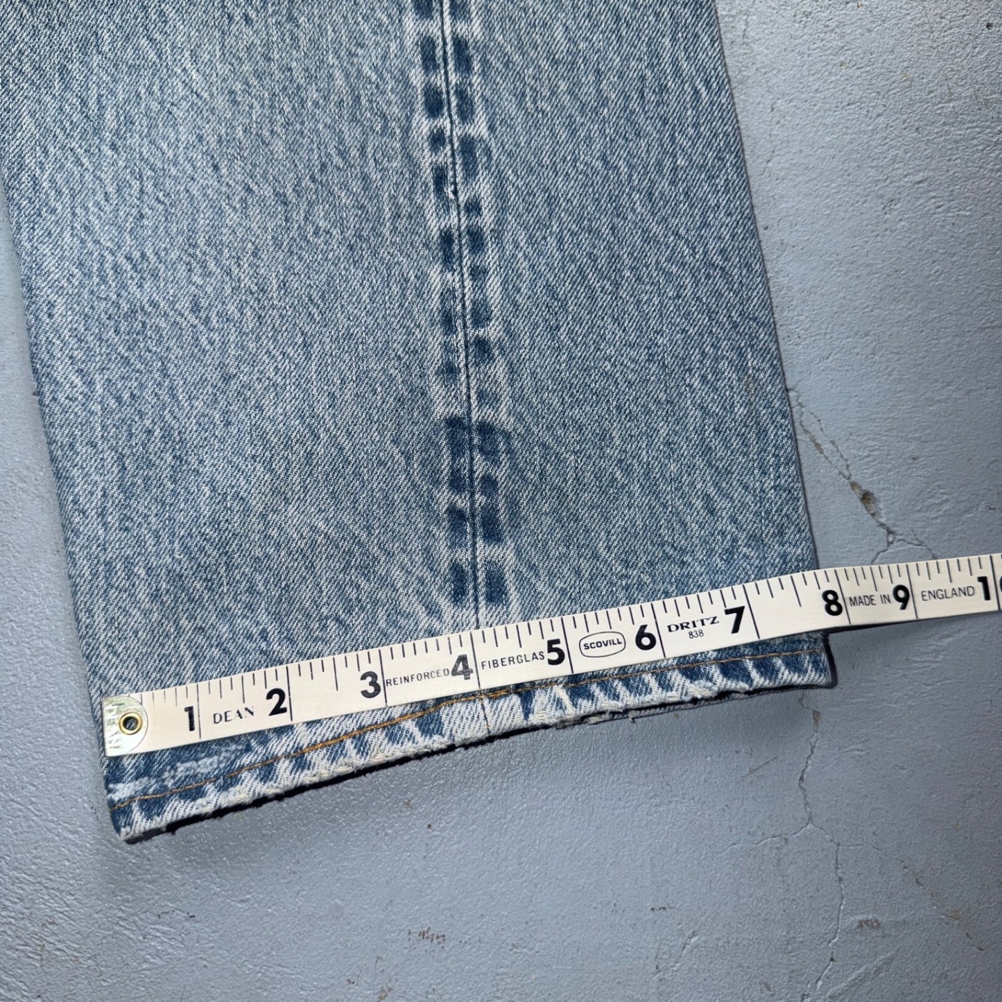 Levis 501 Vintage 80s Redline Selvedge USA XX Jeans Light Wash 35x30 Act 32x28