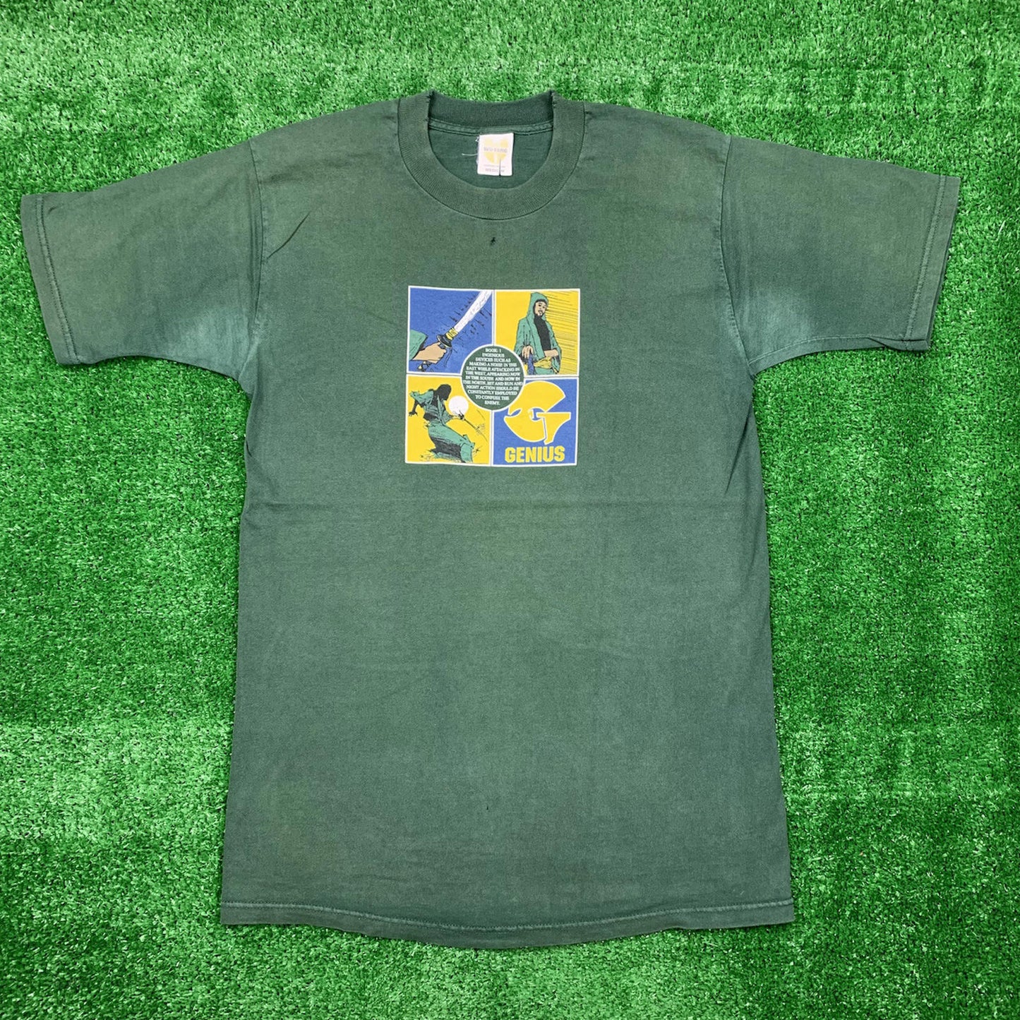 GZA Wu Tang Vintage T Shirt Karate Rap Wu Wear 90s Art Photo NYC Gangsta Music