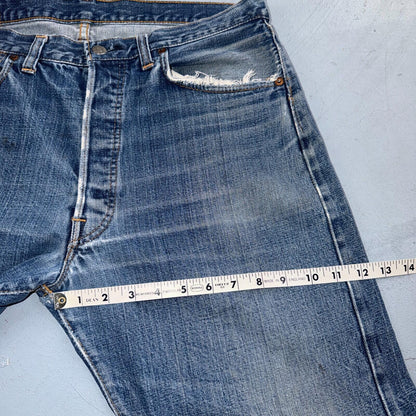 Levis 501 Big E Vintage 60s Redline Selvedge USA XX 1960s Jeans 36x32 Act 33x28