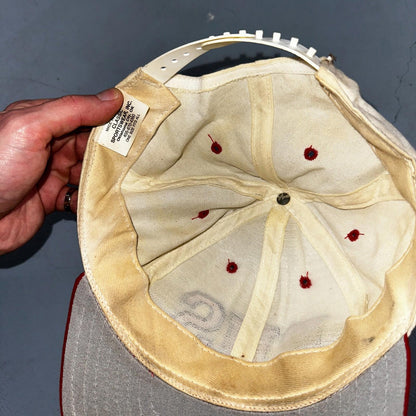 PHS VTG Hat Cap Snapback Sports Football Red White Running Horse Mustang USA