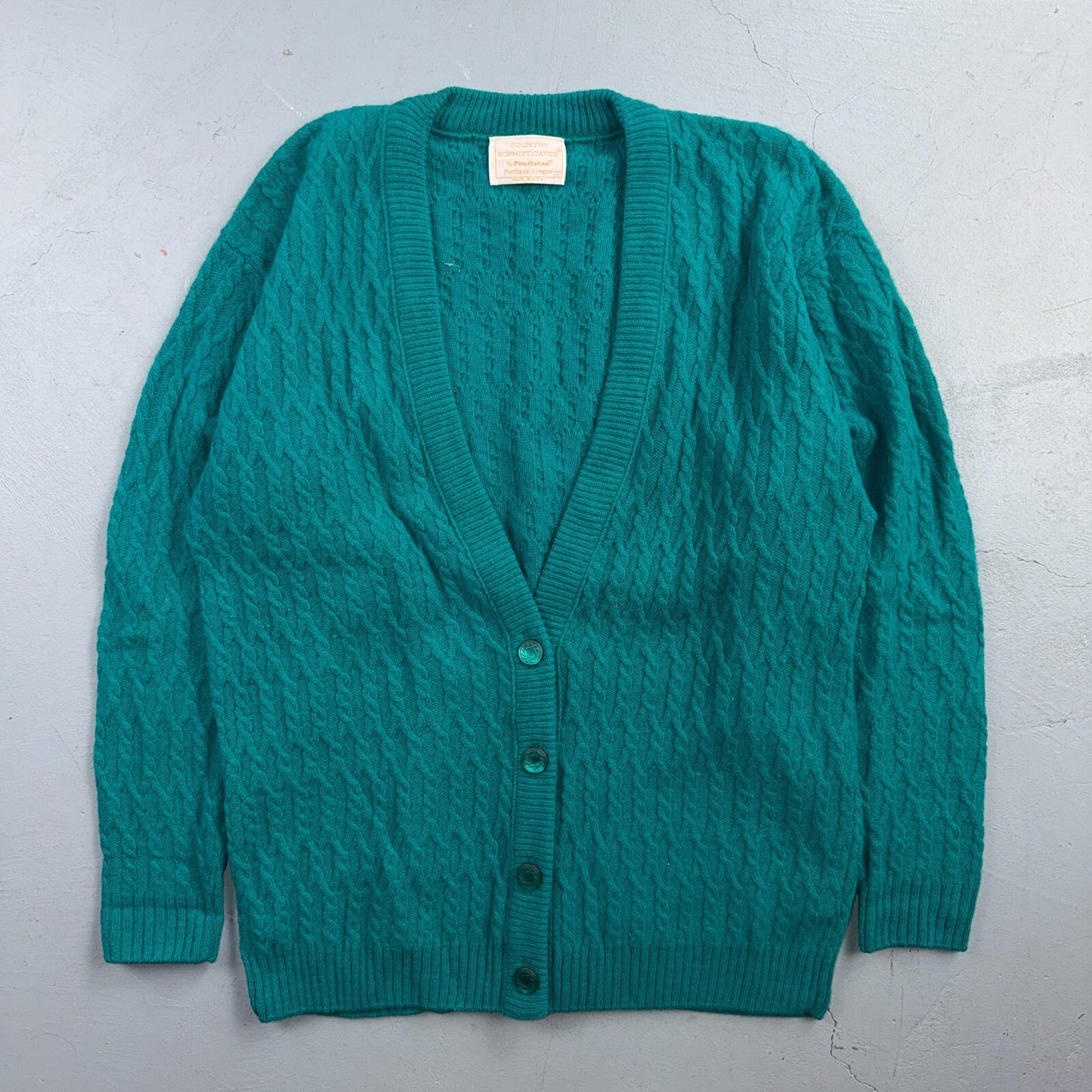 Pendleton 90s Angora Wool COUNTRY SOPHISTICATES Womens Cardigan Size L USA