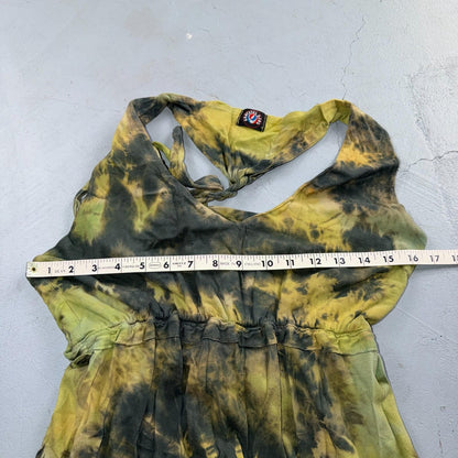 Grateful Dead VTG 90s Tie Dye Dress Sleeveless S/M Cotton Festival Deadhead RARE