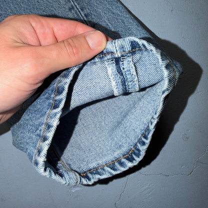 Levis 501 Vintage 90s USA XX Straight Leg Jeans Blue Light Wash 29x30 Act 27x29
