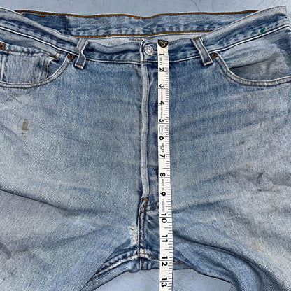 Levis 501 Vintage 90s Mex XX Straight Leg Jeans Blue Light Wash 36x30 Act 35x25