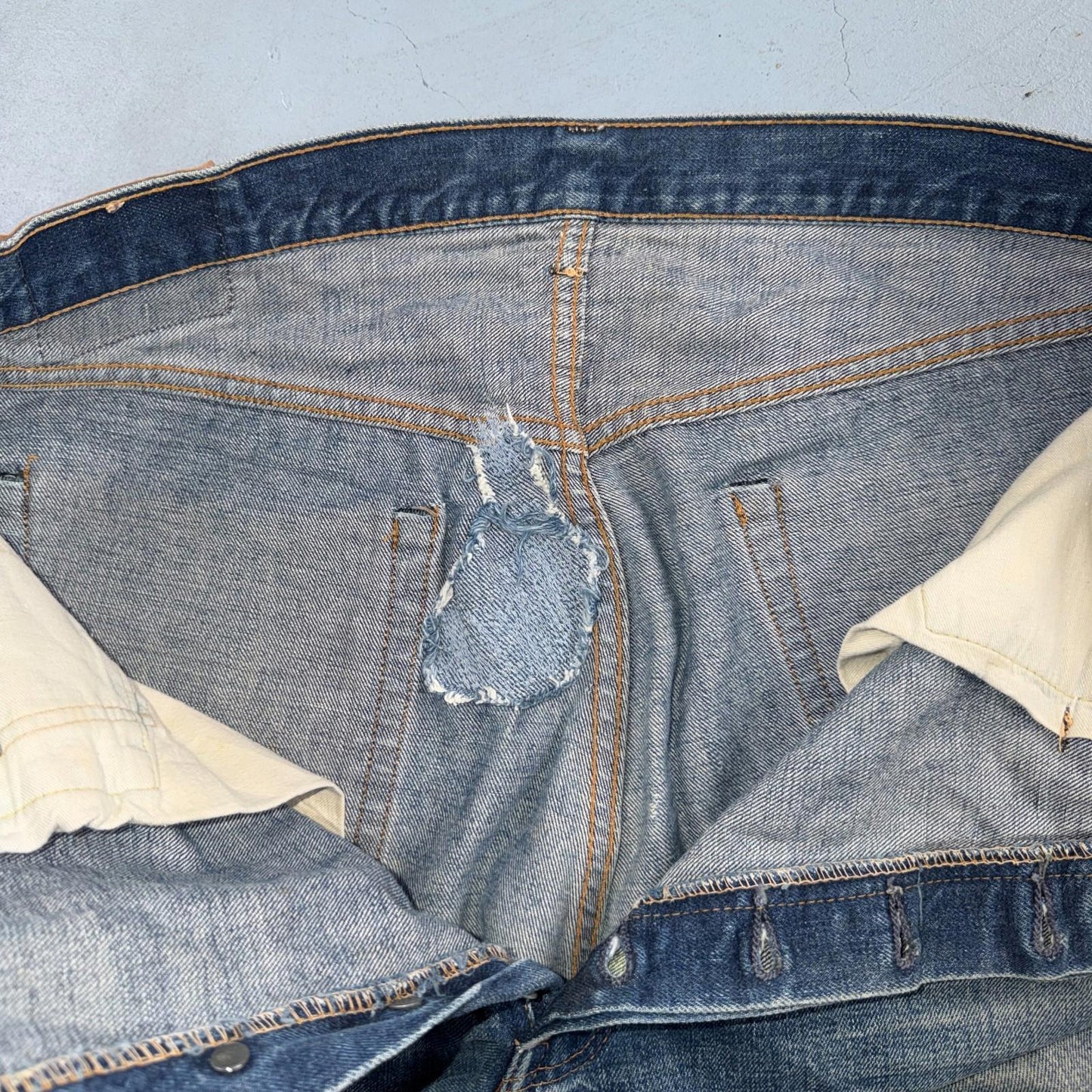 Levis 501 Big E Vintage 60s Redline Selvedge USA XX 1960s Jeans 66 Act 34x27