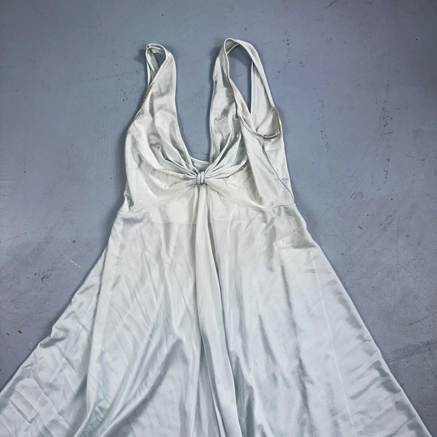 Vintage 1970s Olga Lingerie Slip Dress Sleepwear Full Sweep Nightgown Lace 70s