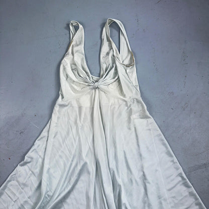 Vintage 1970s Olga Lingerie Slip Dress Sleepwear Full Sweep Nightgown Lace 70s