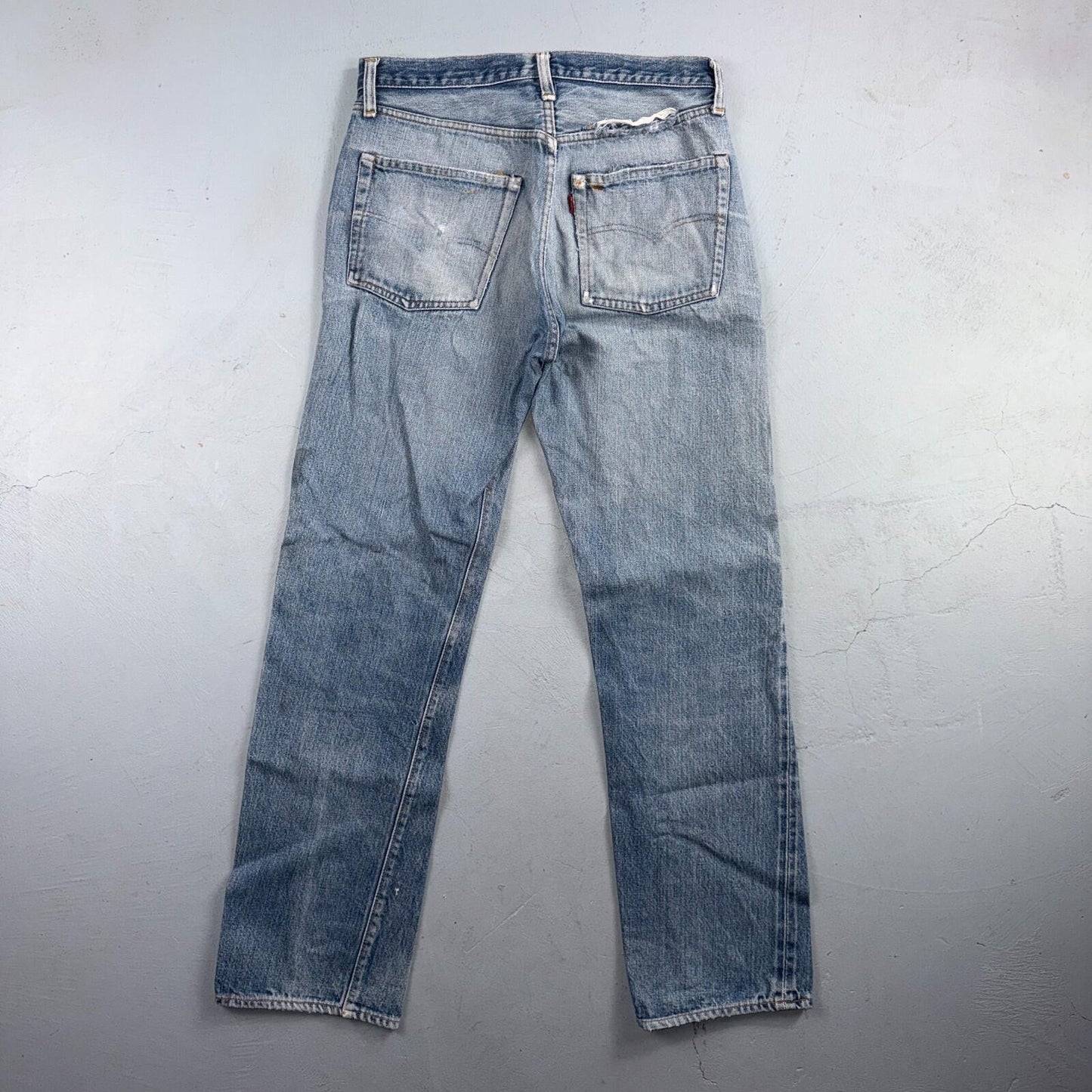 Levis 501 Vintage 80s Redline Selvedge USA XX Jeans Light Wash 33x34 Act 30x30