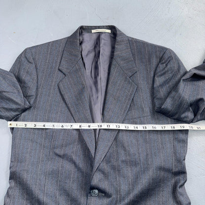 YSL Yves Saint Laurent Vintage Gray Grodin Jacket 38 Blazer Coat France Suit 80s
