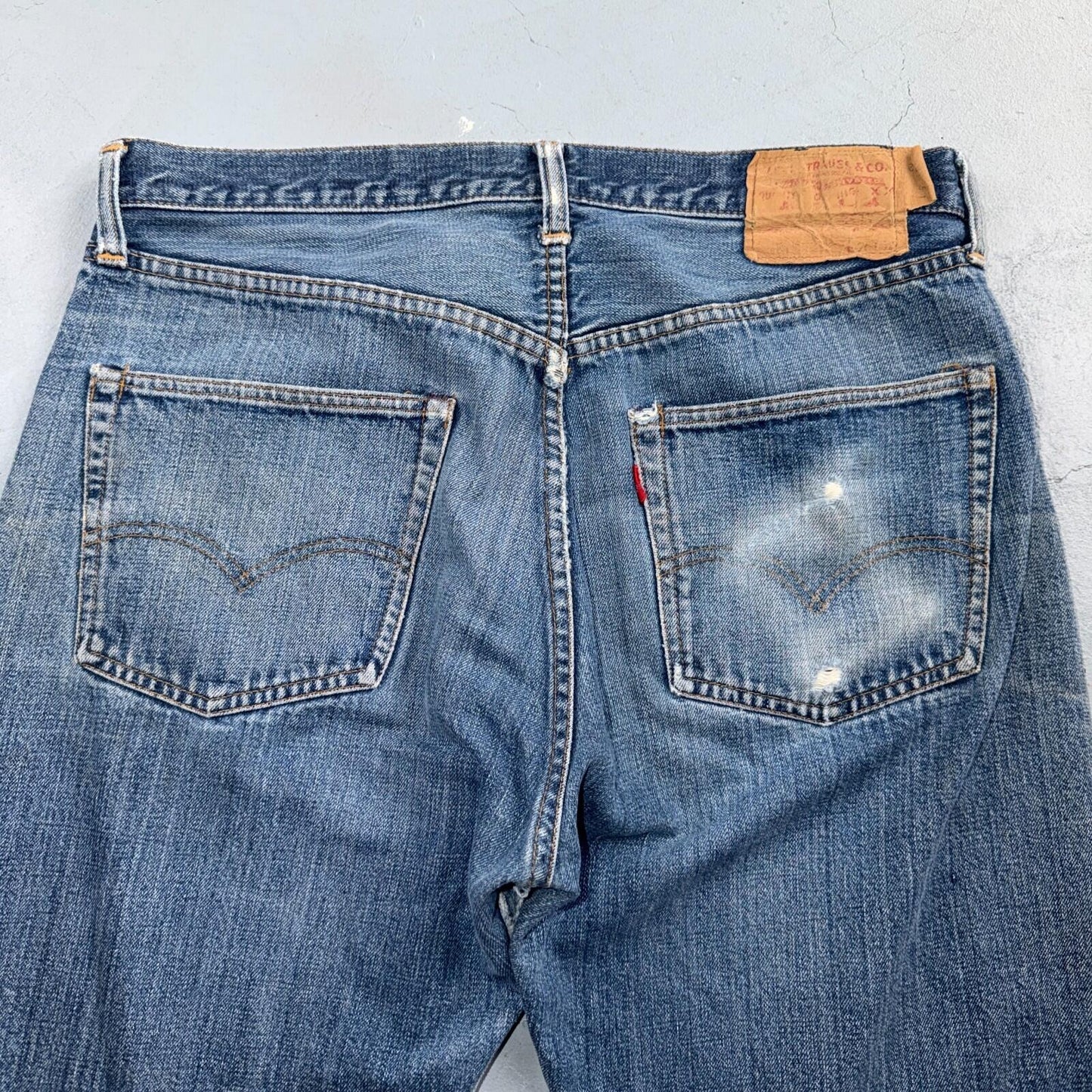 Levis 501 Big E Vintage 60s Redline Selvedge USA XX 1960s Jeans 36x32 Act 34x28