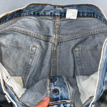 Levis 501 Vintage Y2K 90s XX Straight Leg Jeans Blue Light Wash 36x32 Act 33x30