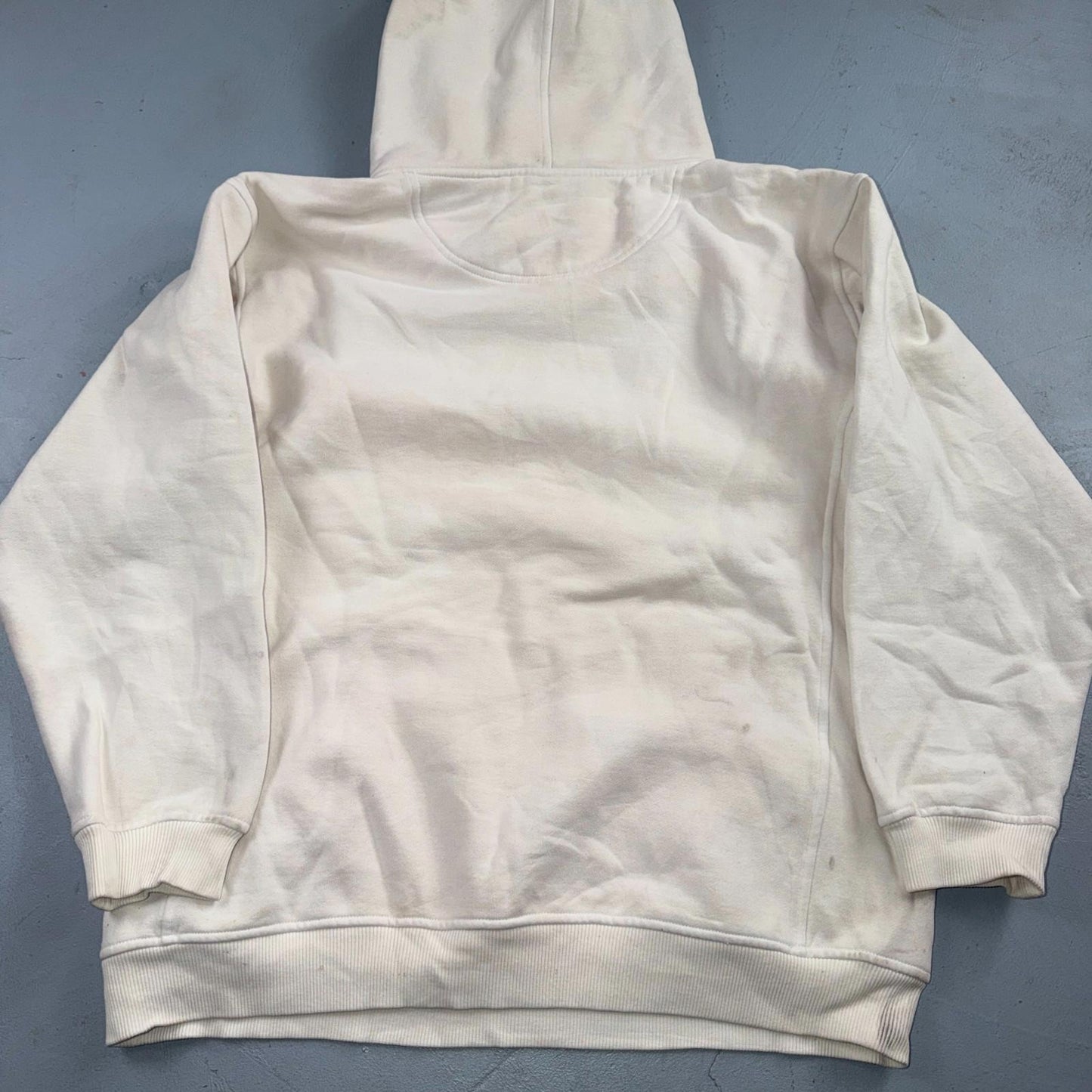 VTG Southpole Hoodie Mens M White Urban Streetwear Drawstring Spell Out Y2K