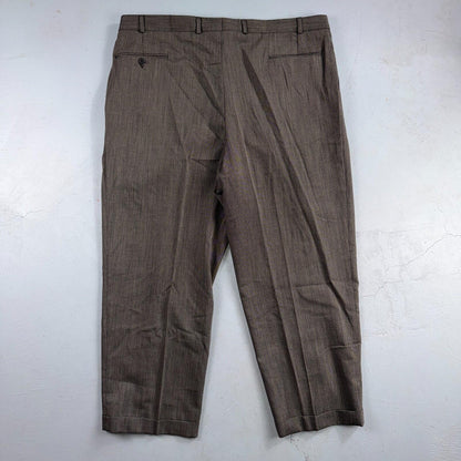 1990s Chaps Ralph Lauren VTG Mens 2 PC Suit 48 Jacket Coat Pants Gray Wool
