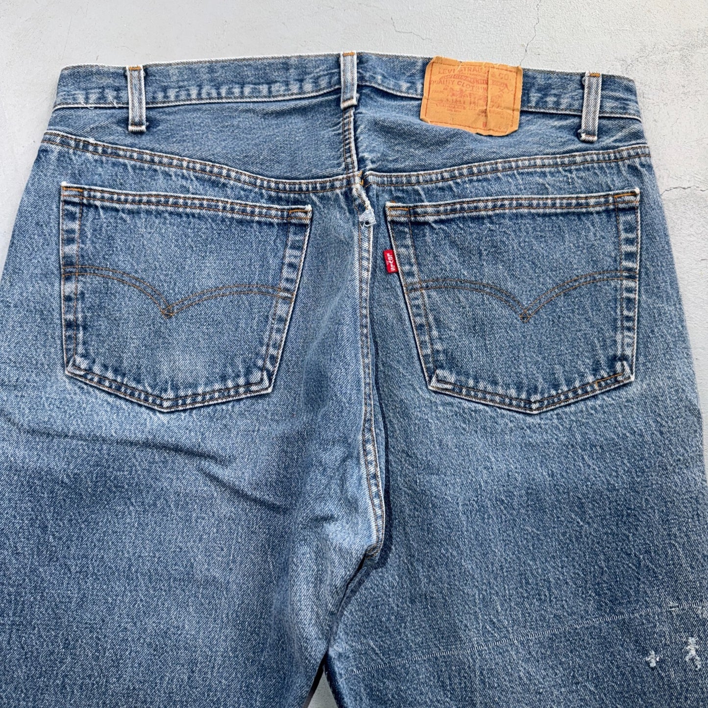 Levis 501 Vintage 80s USA XX Straight Leg Jeans Blue Light Wash 40x36 Act 36x31