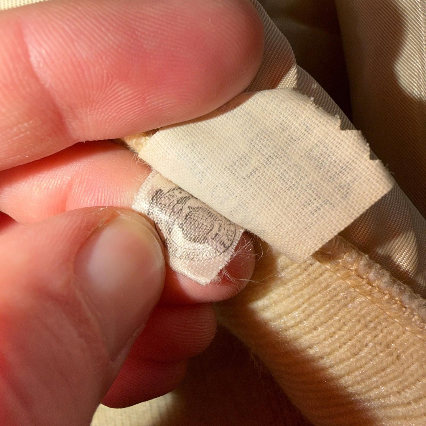 Vintage 1960s Beige Faux Fur Trim Kimono Poncho One Size Rockabilly 60s Penney