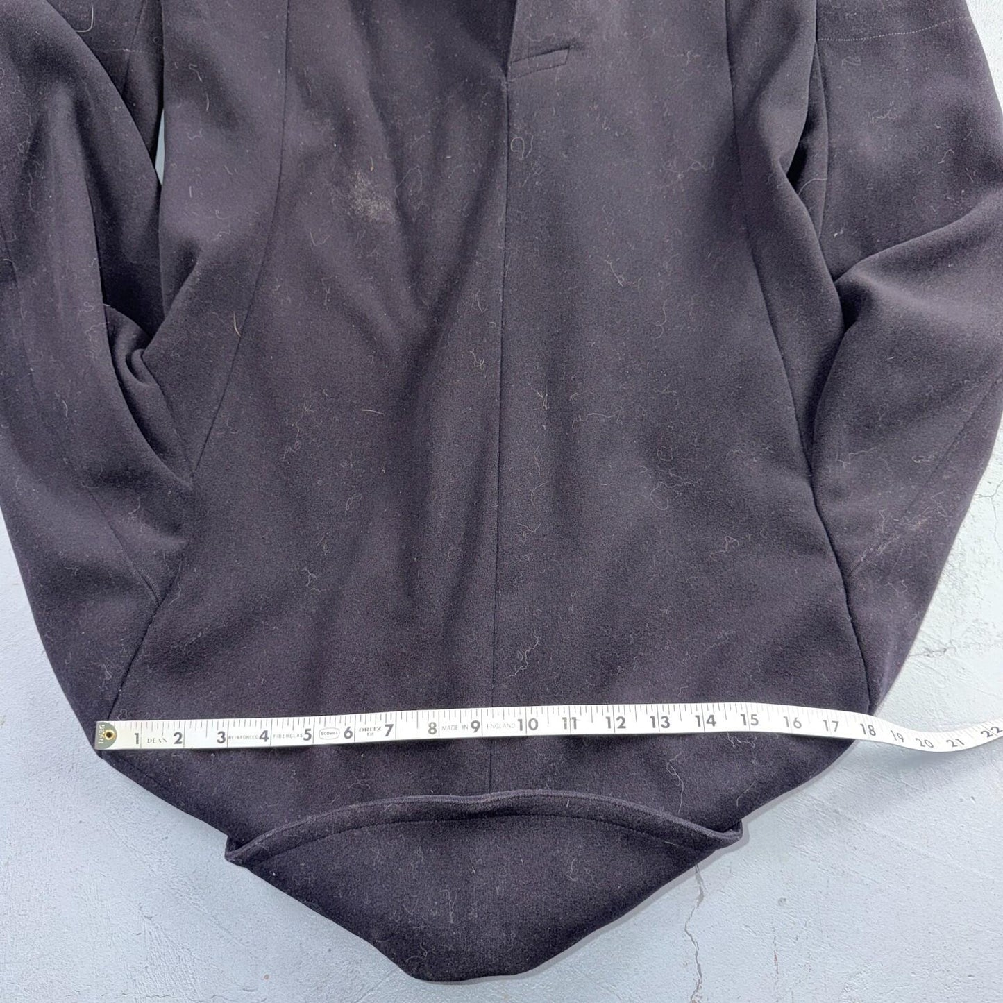 Vintage 40s WWII US Naval Clothing Factory 10 Button Navy Wool PeaCoat Military