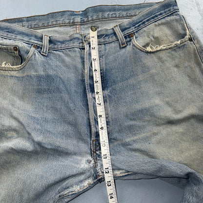 Levis 501 Vintage 80s Redline Selvedge USA XX Jeans Light Wash 40x30 Act 38x26
