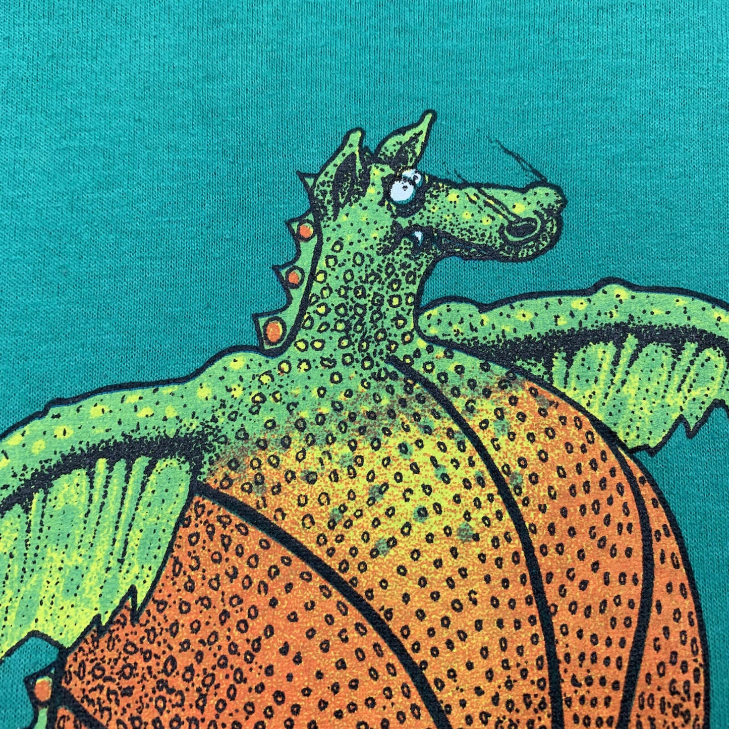 Nike Vintage T Shirt Mens Hoop Monster Cartoon Rare 80s Jordan Green Rap Sports
