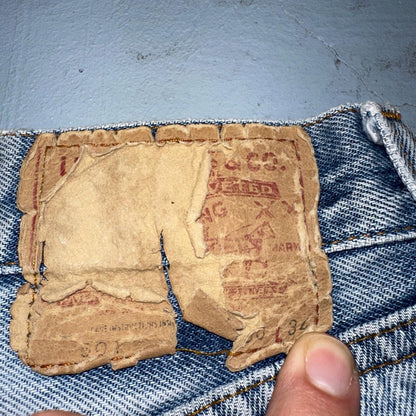 Levis 501 Vintage 80s Redline Selvedge USA XX Jeans Light Wash 30x34 Act 28X30