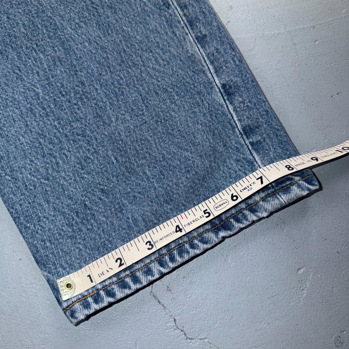 Levis 501 Vintage Y2K 90s XX Straight Leg Jeans Blue Light Wash 42x34 Act 40x34