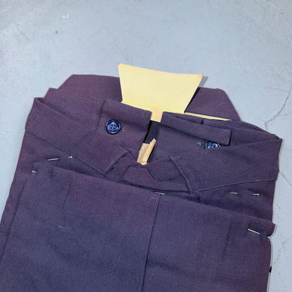 1950s NOS Gabardine Long Sleeve Button Up Loop Collar Shirt M VTG 50s Rockabilly
