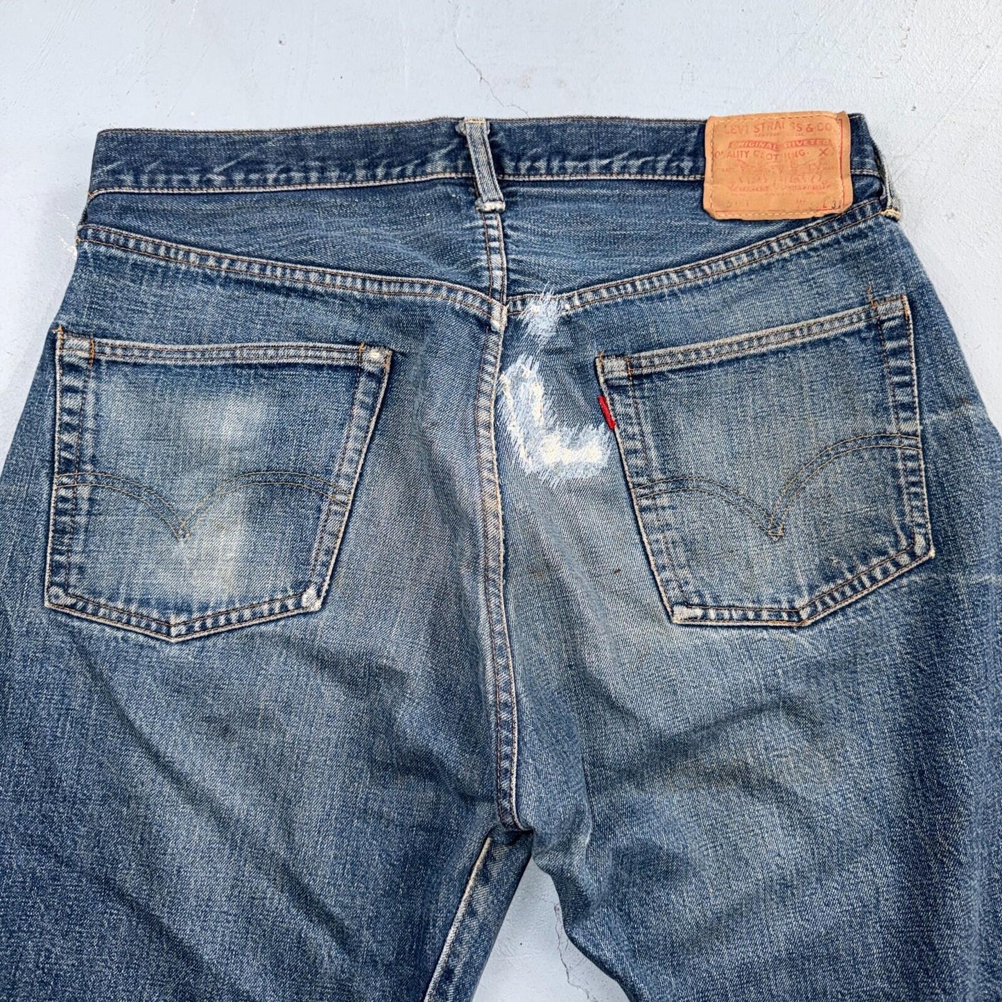 Levis 501 Big E Vintage 60s Redline Selvedge USA XX 1960s Jeans 66 Act 34x27
