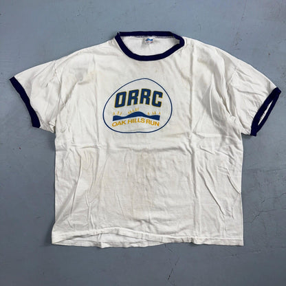 Oregon Champion 80s Ringer ORRC Run VTG T Shirt 1980s Sun Fun Graphic XL Cool