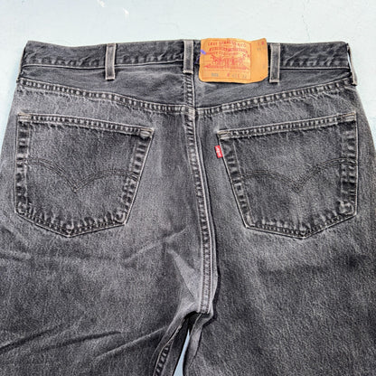 Levis 501 Vintage 90s USA XX Straight Leg Jeans Black Light Wash 40x34 Act 37x33