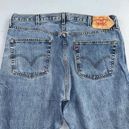Levis 501 Vintage 90s XX Straight Leg Jeans Y2K Light Wash 40x30 Act 37x30