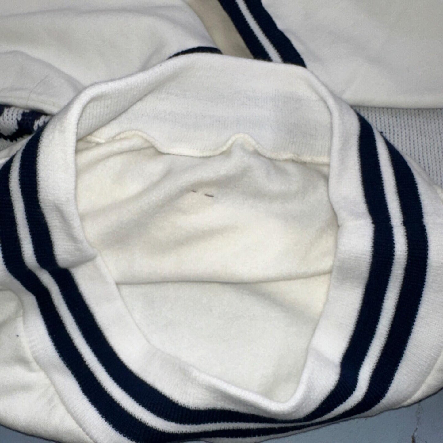VTG NWT 90s New York Yankees Cliff Engle Knit White Baseball Sweater Mens XL USA