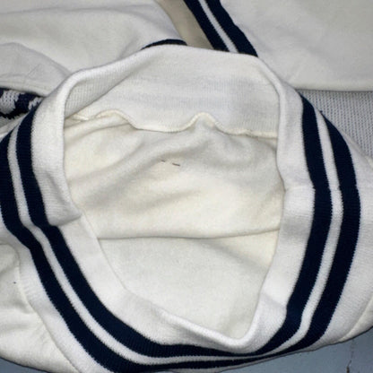 VTG NWT 90s New York Yankees Cliff Engle Knit White Baseball Sweater Mens XL USA