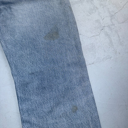 Levis 501 Vintage 80s USA XX Straight Leg Jeans Blue Light Wash 38x36 Act 35x31