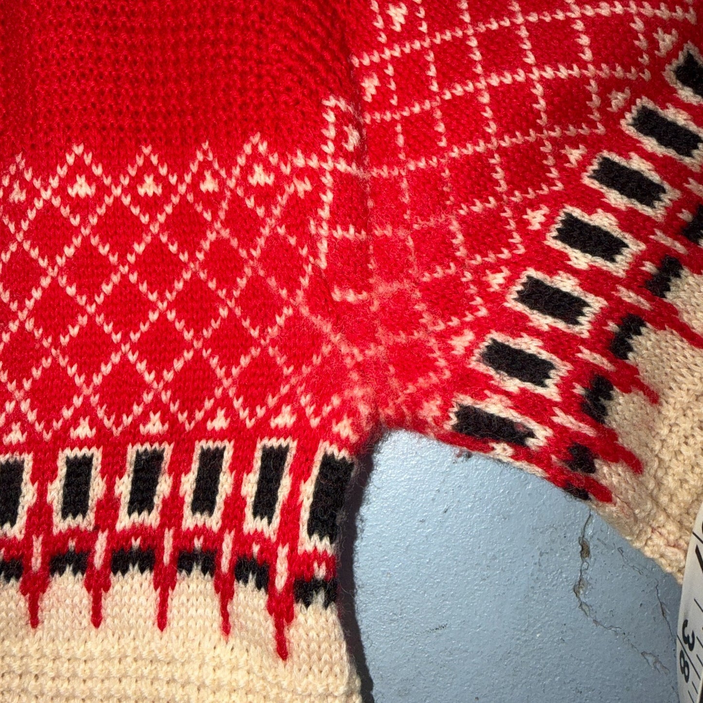 VTG 1950s Pilgrim Sportswear Wool Sweater Small Sears USA Ugly Christmas Novelty