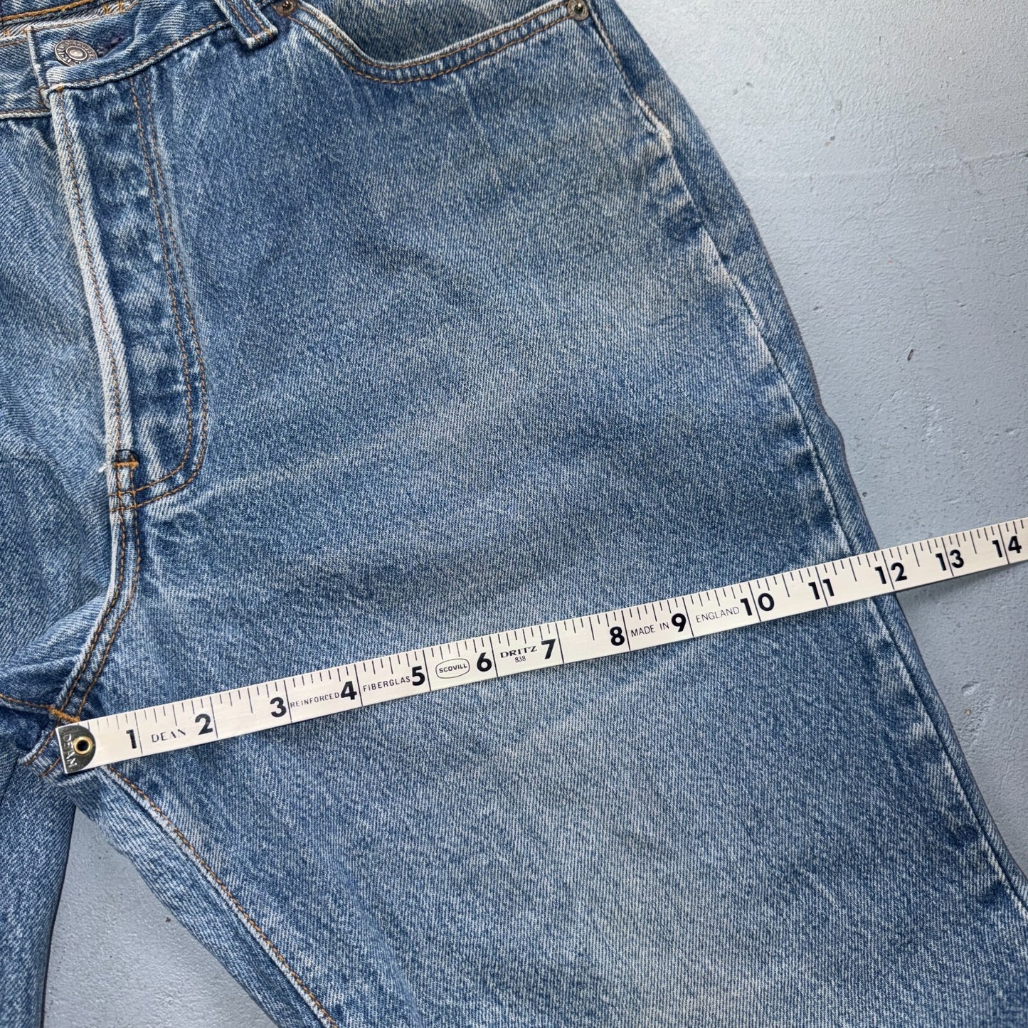 Levis 501 Vintage 80s USA XX Straight Leg Jeans Blue Med Wash Womens Act 29x32